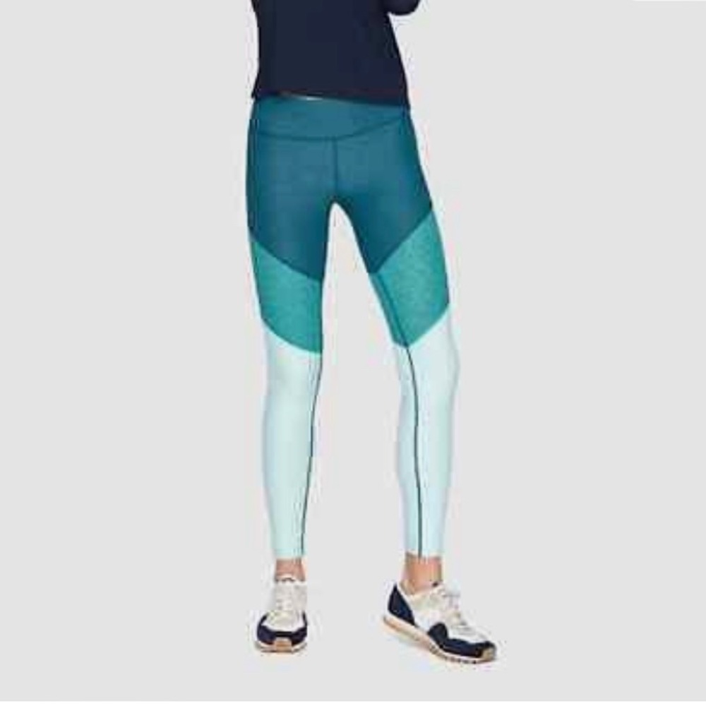 NWOT Outdoor Voices Tri Color 7/8 Spring Leggings - Small